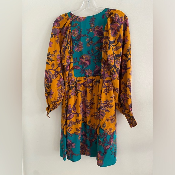 Anthropologie Romantic 100% Silk Tunic Dress size S new with tag nwt - Picture 8 of 9